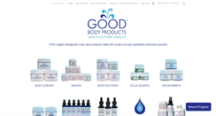 Desktop Screenshot of goodbodyproducts.com